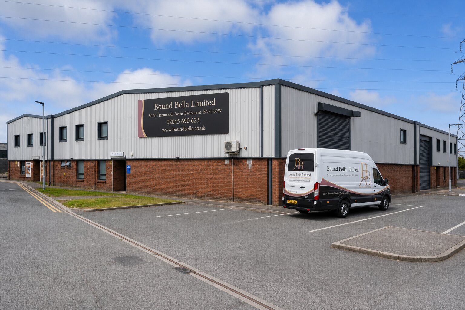Bound Bella premises and branded vehicle